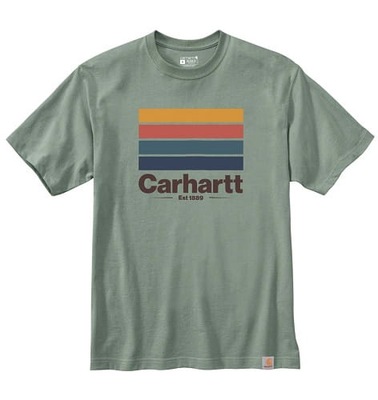 Koszulka Carhartt Heavyweight Line Jade Heather M