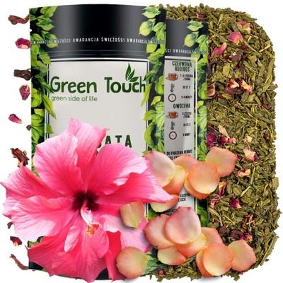 Herbata zielona sencha RÓŻOWA DAMA róża wiśnia 50g