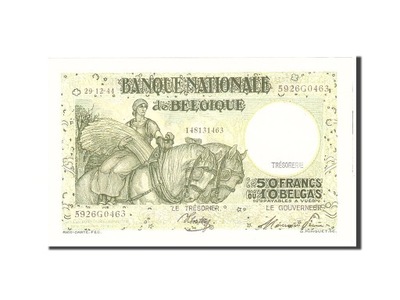 Banknot, Belgia, 50 Francs-10 Belgas, 1944, 1944-1