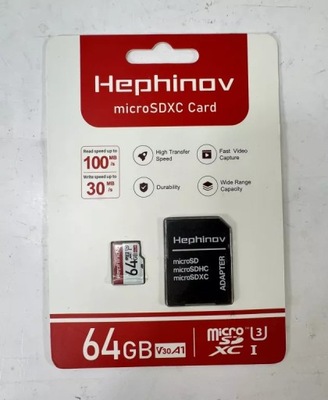 KARTA MICRO SD XC HEPHINOV 64GB