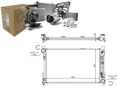 РАДІАТОР ВОДИ MERCEDES C 230 KOMPRESSOR (203.040)