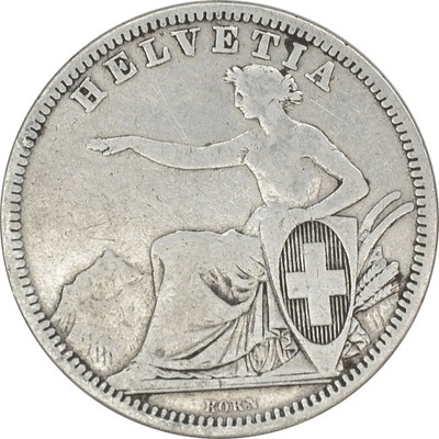 8.fu.SZWAJCARIA, 1 FRANK 1861 rzadka