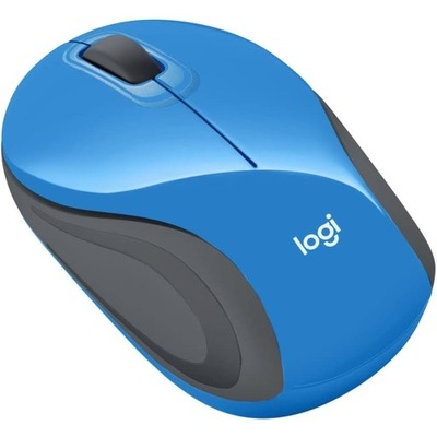 Mysz Bezprzewodowa Logitech M187 Mini Nano USB - Niebiesko-Czarna
