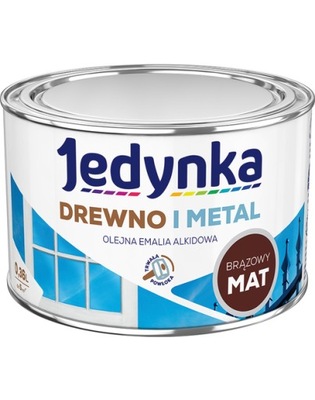 JEDYNKA Drewno I Metal Mat Brązowy 0,36l