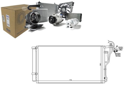Конденсатор радіатор кондиціонера nis940347 nissens фото №1