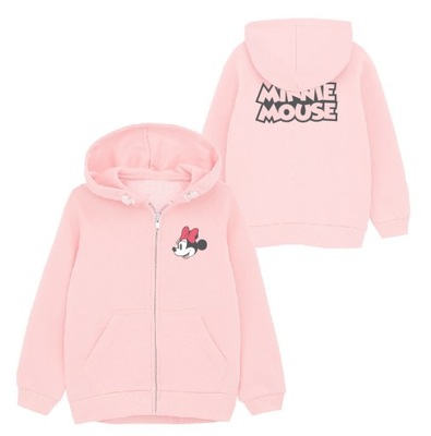 Bluza z kapturem Minnie 1817 RÓŻOWA R. 134