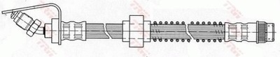 TRW ПАТРУБОК ТОРМОЗНОЙ ГИБКИЙ PHB424 TRW
