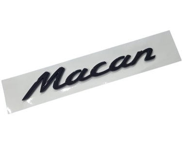 EMBLEM INSCIPTION FOR PORSCHE MACAN COLOR BLACK GLOSSY  