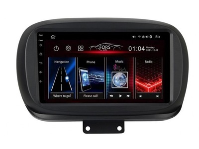 Radio Android FS4-Max Fiat 500X 2014-2019 4/32 Carplay AndroidAuto 2K DSP