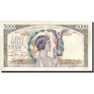 Francja, 5000 Francs, 1935-05-16, AU(50-53), Fayet