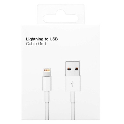 Kabel przewód USB-A - Lightning 1m 100W biały