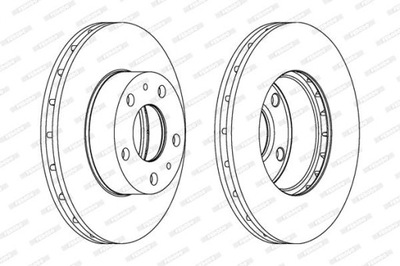 FERODO DDF1809 ДИСК ТОРМОЗНОЙ