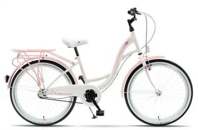Rower 24 Kands Vittoria 3BN biało-różowy 2022