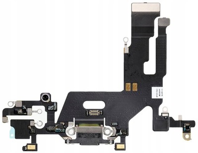 APPLE IPHONE 11 BLACK Taśma Ładowania Złączem USB i Mikrofonem