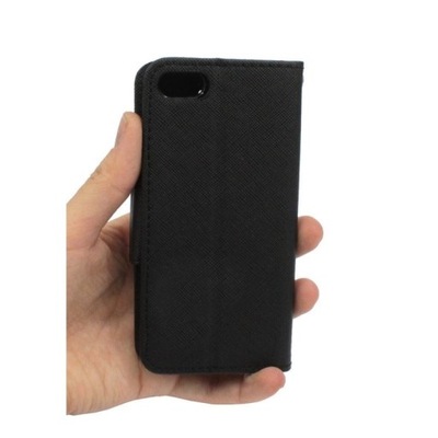 Etui Fancy Diary Obudowa Pokrowiec Case do Apple iPhone 5 5S SE czarne