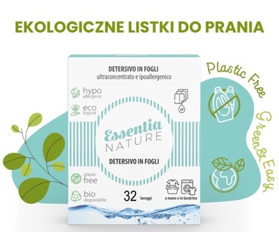 Listki do prania ekologiczne na 32 prania