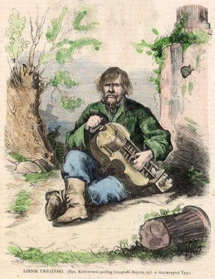 drzeworyt 1861 / Kostrzewski: Lirnik ukraiński