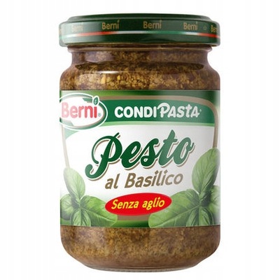 PESTO bazyliowe bez czosnku | 135 g BERNI Włoskie