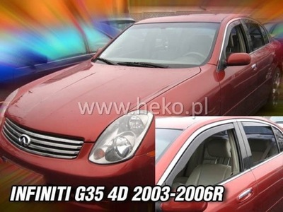 ОБТІЧНИКИ HEKO INFINITI G35 2003-2006 4 ШТ.