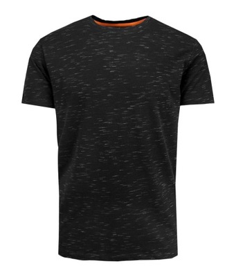 Czarny Melanżowy Męski T-shirt Brave Soul XL