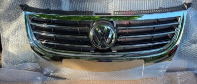 Решётка радиатора решётка радиатора vw touran хром 07-10 комплектная фото №1