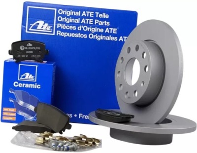 Ate гальмівні диски + гальмівні колодки керамічний задня seat toledo iii фото №1