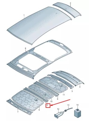 Audi a6 4a c8 center roof frame 4k9817969 фото №1