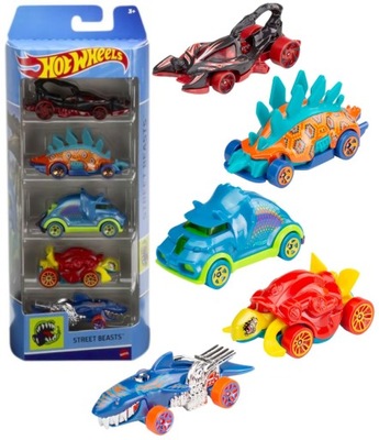 HOT WHEELS ZESTAW 5 AUTEK STREET BEASTS HLY77 5PAK