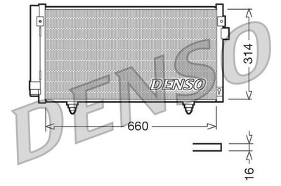 RADIATOR AIR CONDITIONER DENSO DCN36003  