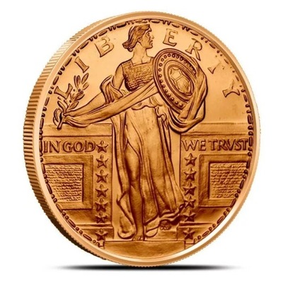 USA Standing Liberty 1 oz Cu.999