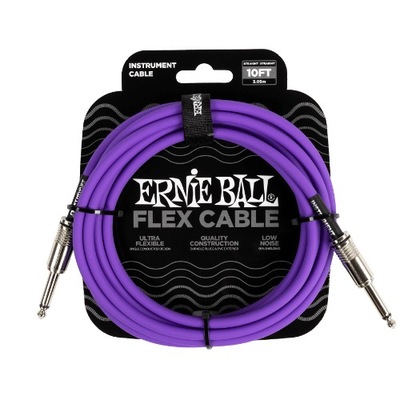 Ernie Ball Flex Cable Fioletowy kabel gitarowy 3m