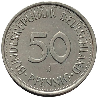 80996. Niemcy - 50 fenigów - 1985r. - J