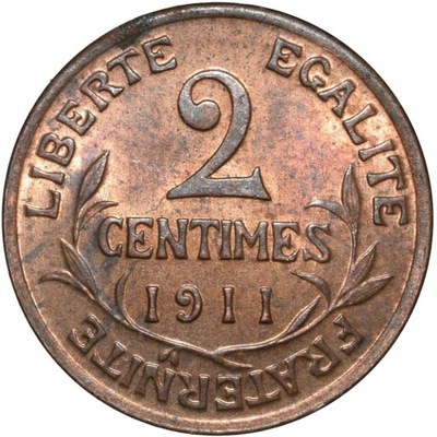 Francja 2 centymy 1911