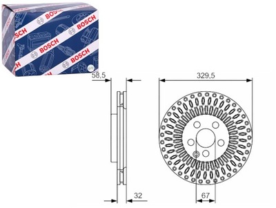 DISCOS DE FRENADO 2SZT. PARTE DELANTERA MERCEDES MARCO POLO CAMPER W447 V W447  