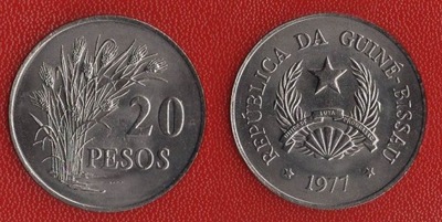 GWINEA BISSAU 1977 20 PESOS FAO RZADKA