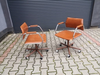 2 Krzesła biurowe - Design Vintage PRL Bauhaus