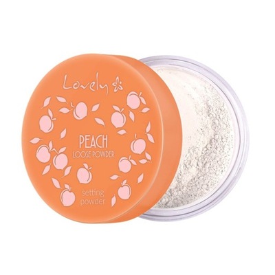Lovely Peach Loose Powder transparentny puder do twarzy o delikatnym