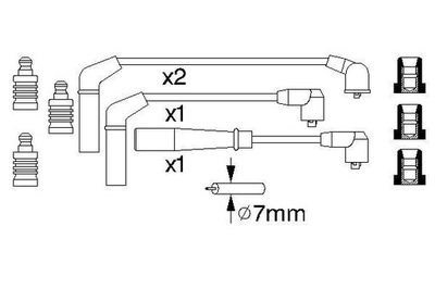 0986356932 ПРОВОДА WYS. NAP. TOYOTA COROLLA 1,3