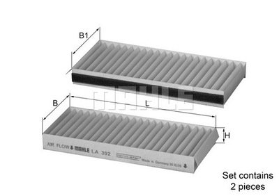 ФІЛЬТРА ВНУТРИННЕЕ MAHLE LA 392/S