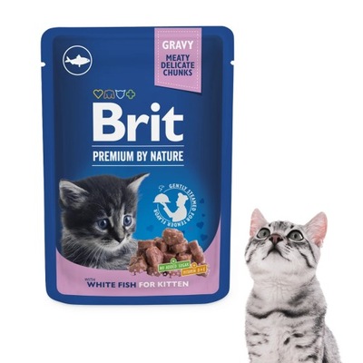 Mokra karma Brit Premium Kitten 100 g dla kociąt