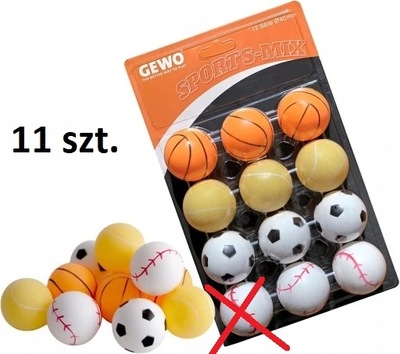 Piłki piłeczki do tenisa stołowego PING-PONG GEWO Sports-Mix 11 szt.