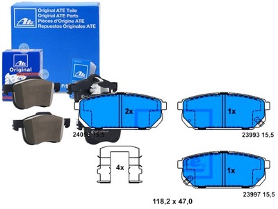 Комплект тормозных колодок тормозных ate p30023 8225160 lp1 фото №1