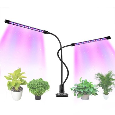 LAMPA LED DO UPRAWY ROŚLIN GROWBOX PODWÓJNA 20W