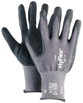 Rękawice montażowe HyFlex 11-840, rozmiar 10 Ansell (12 par)