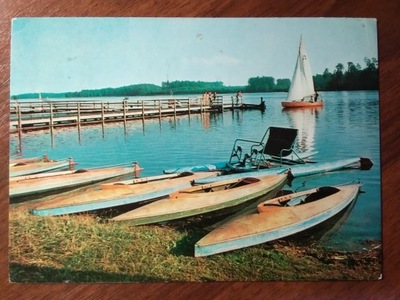 PIŁAWKI przystań Jezioro Drwęckie kajaki 1977 r.