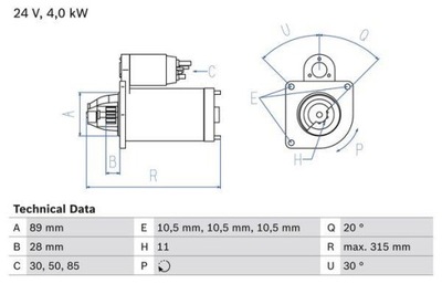 BOSCH STARTERIS 0 986 023 200 