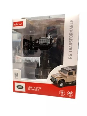 RASTAR LAND ROVER DEFENDER RS TRANSFORMABLE CAR 1:32 CZARNY