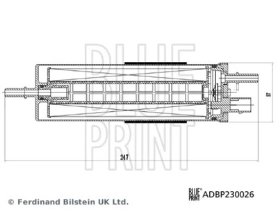 FILTRAS DEGALŲ VOLVO S90 II XC90 2.0D 14- ADBP230026/BLP 