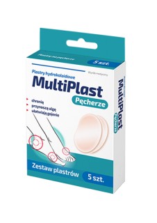 MULTIPLAST PĘCHERZE PLASTRY HYDROKOLOIDOWE 5 szt.