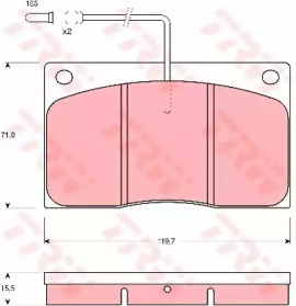 PADS BRAKE RENAULT TRW  